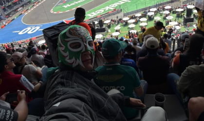 Piloto se disfarça e vê treino na arquibancada do GP do México; entenda