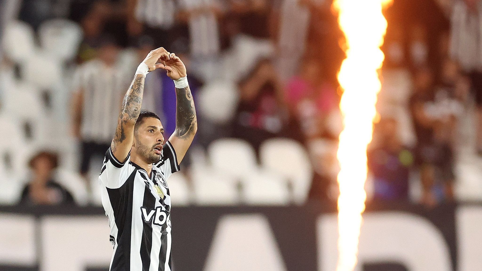 Santiago Rodríguez, autor do gol do Botafogo sobre o Bahia pelo Brasileirão