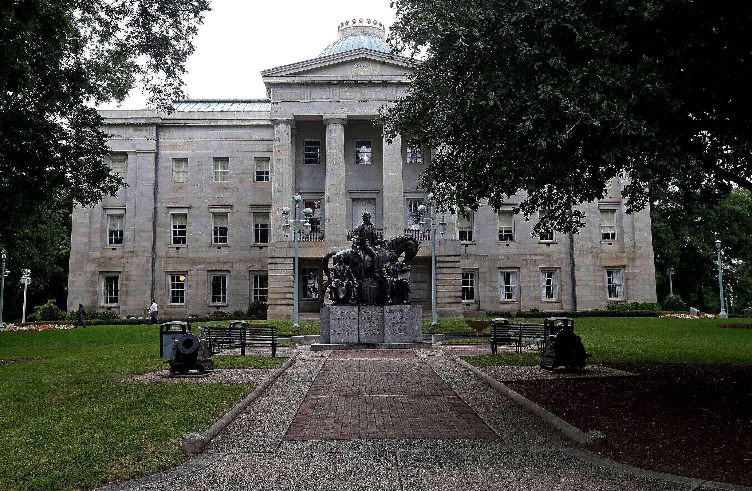 Capitólio Estadual da Carolina do Norte em Raleigh, Carolina do Norte, em julho de 2013