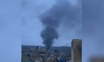 Veja momento em que drone do CV arremessa bomba durante megaoperação no RJ