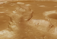 Sonda revela vídeo inédito de vale formado por água em Marte; assista