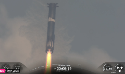 11º voo teste da espaçonave Starship, da SpaceX