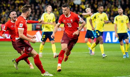 Xhaka marca, Suíça vence e complica Suécia nas Eliminatórias da Copa