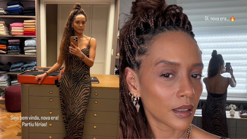 Tais Araujo celebrou a chegada das férias em suas redes sociais • Instagram/Taís Araujo
