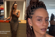 Taís Araujo celebra chegada das férias após fim de gravações de "Vale Tudo"