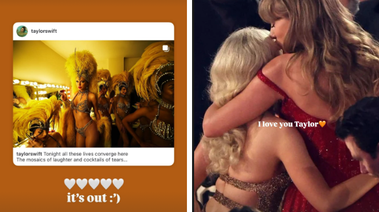 Sabrina Carpenter celebra parceria com Taylor Swift • Instagram/ Sabrina Carpenter