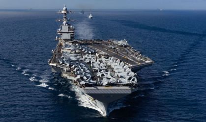 Conheça o USS Gerald R. Ford, maior porta-aviões do mundo enviado ao Caribe