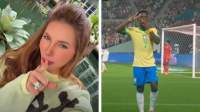 Virginia canta "meu coração não é mais seu" após gol de Vini Jr.