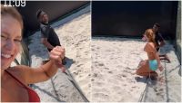 Virginia joga beach tennis com irmão de Vini Jr. e esposa de Militão