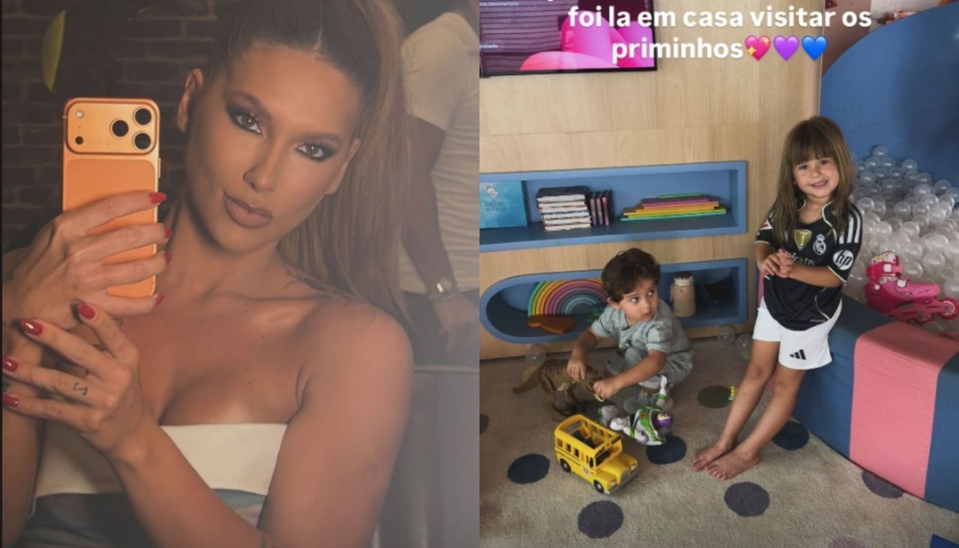 Filha de Virginia usa camiseta do Real Madrid, time de Vini Jr. • Instagram / Virginia
