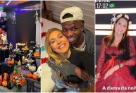 Virginia e Vini Jr. fazem festa de Halloween em Madrid; veja