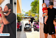 Zé Felipe curte domingo com os filhos ao som de música com Ana Castela