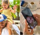 Zé Felipe comemora aniversário de Maria Flor por chamada de vídeo