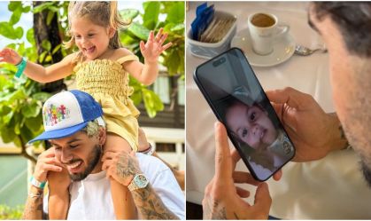 Zé Felipe comemora aniversário de Maria Flor por chamada de vídeo