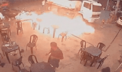 Homem causa princípio de incêndio ao acender cigarro em posto no MA