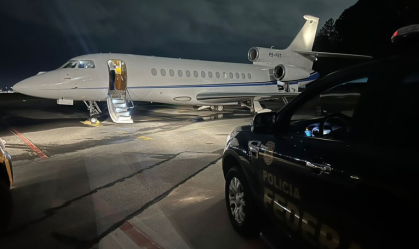 Avião de Daniel Vorcaro, dono do Banco Master, apreendido pela PF na última terça-feira (18)