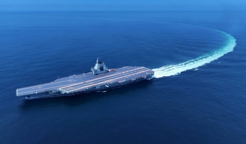 Fujian, o terceiro porta-aviões de propulsão convencional da China • X / @ChinaMilBugle