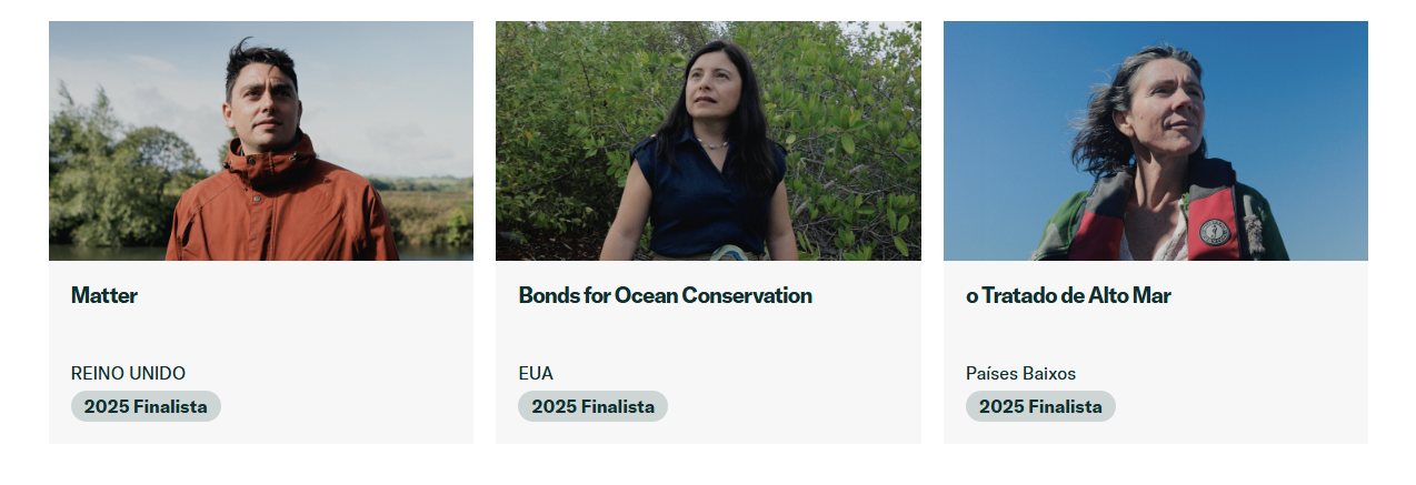 Os finalistas da categoria "Revitalizar os Nossos Oceanos" • Earthshot Prize