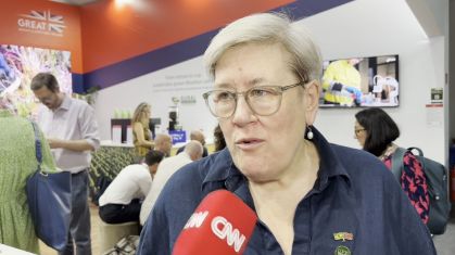 A delegada do Reino Unido na COP30, Raquel Kyte