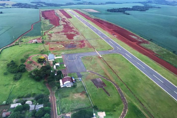Aeroporto de Santo Angelo, no Rio Grande do Sul • Imagem: Governo do Rio Grande do Sul