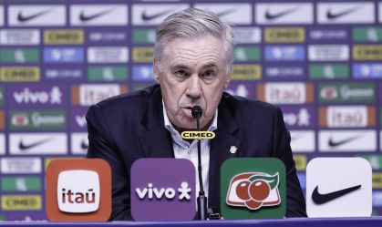 Seleção: Ancelotti revela que tem 18 jogadores definidos para Copa do Mundo