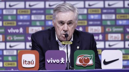 Carlo Ancelotti durante convocação da Seleção Brasileira