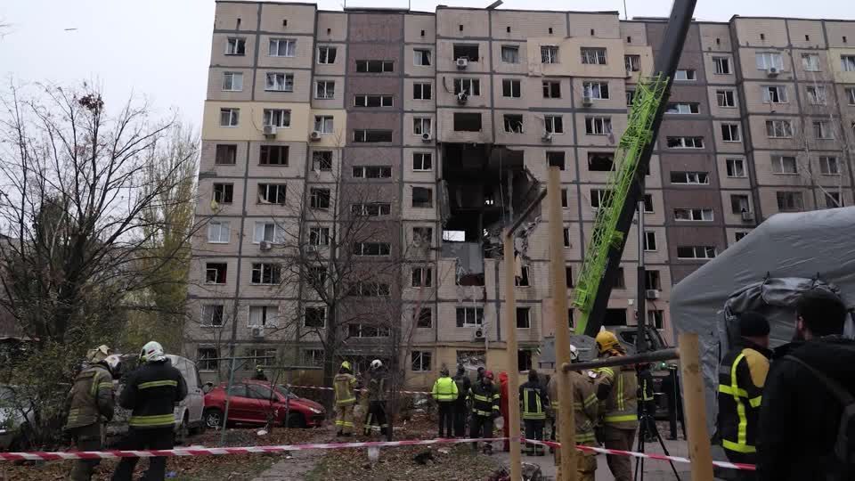 Ataque russo contra a cidade de Dnipro