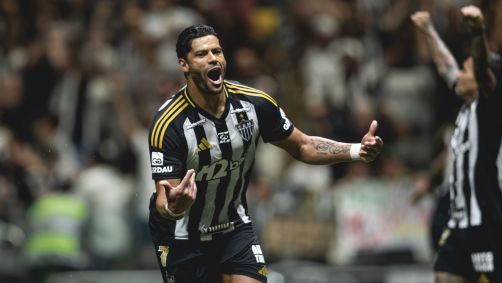 Hulk comemora gol do Atlético-MG contra o Bahia