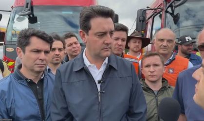 Tornado: Catástrofe única na história do Paraná, diz Ratinho Jr. à CNN