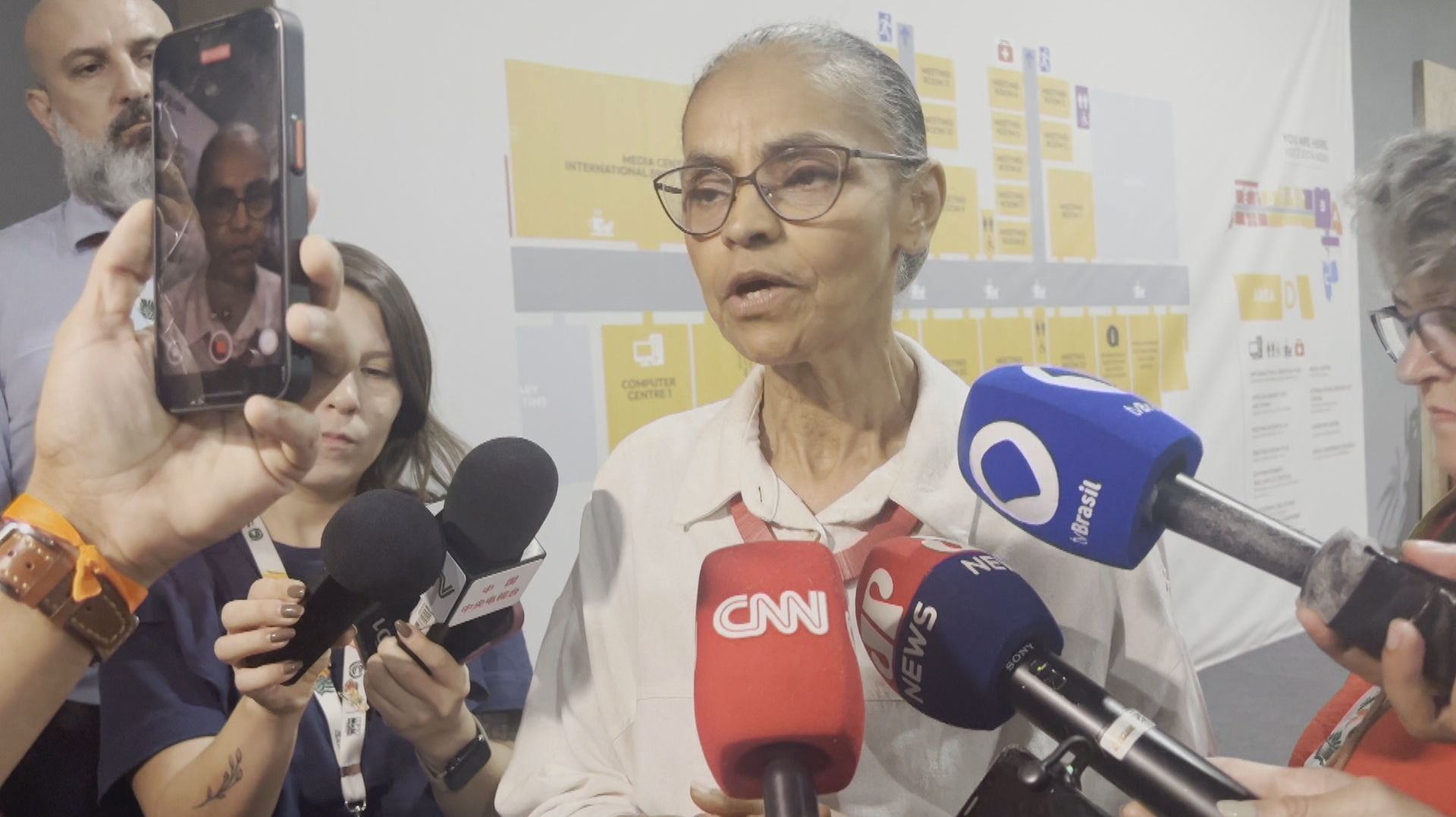 Marina Silva em meio à COP30, em Belém, 22 de novembro de 2025