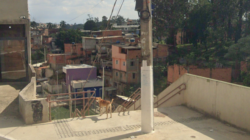 Escadão fica localizado na Rua Paulo de Souza Santos • Reprodução/Google Street VIew