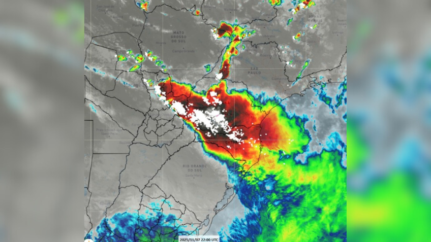 Alerta de rajadas de vento e chuva forte é emitido em São Paulo • Meteorologista/Defesa Civil do Estado de São Paulo