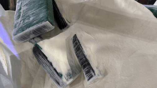 A droga estava escondida em uma carga de 13 toneladas de colágeno hidrolisado de origem bovina