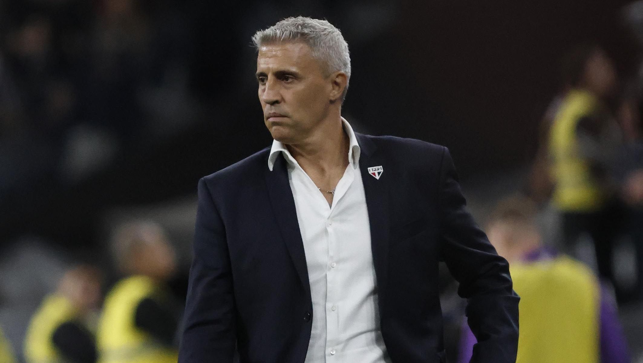 Hernán Crespo, técnico do São Paulo no clássico majestoso