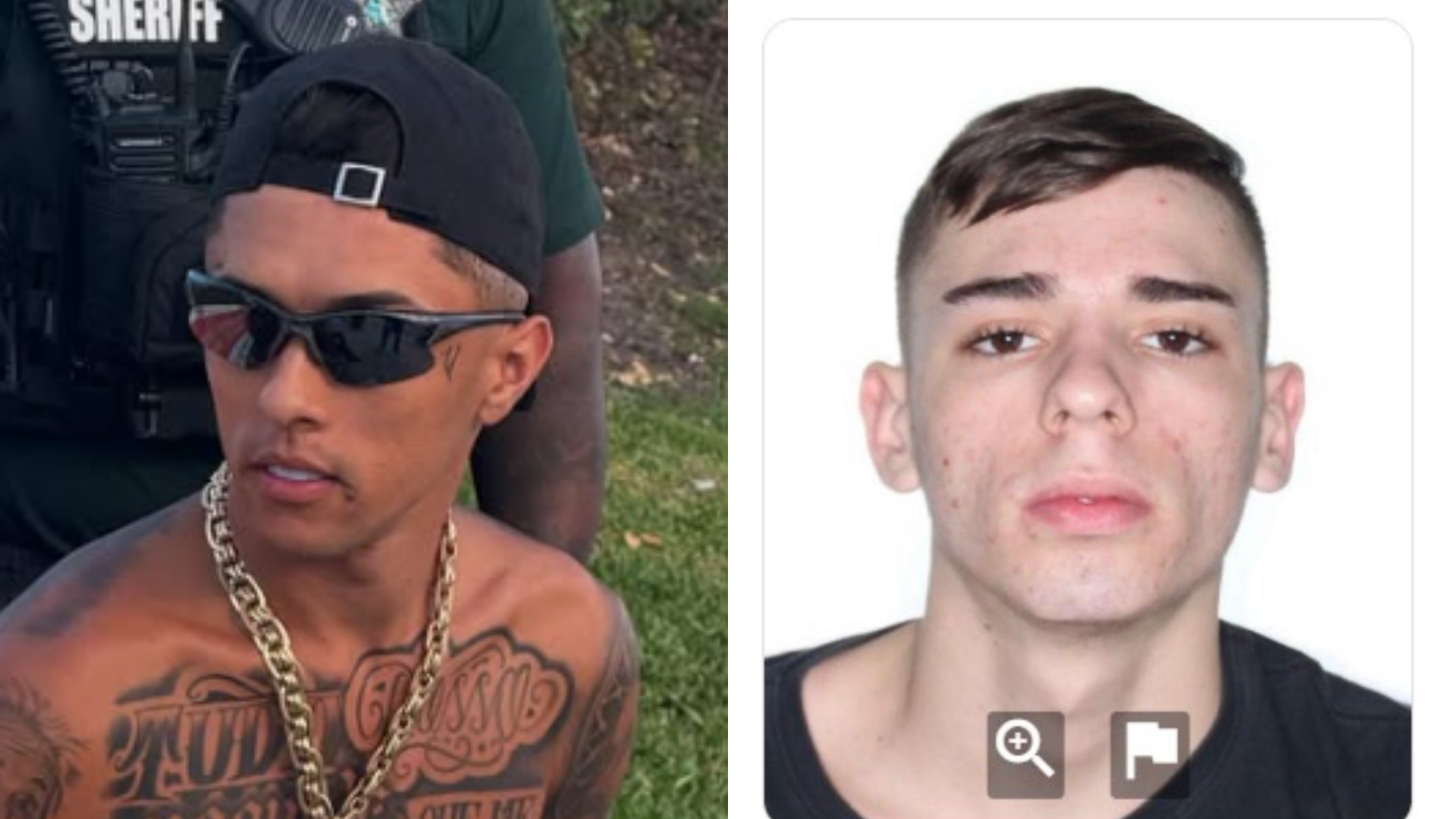 Endereços ligados a Buzeira e Gabriel foram alvos da ação • Montagem CNN/Reprodução