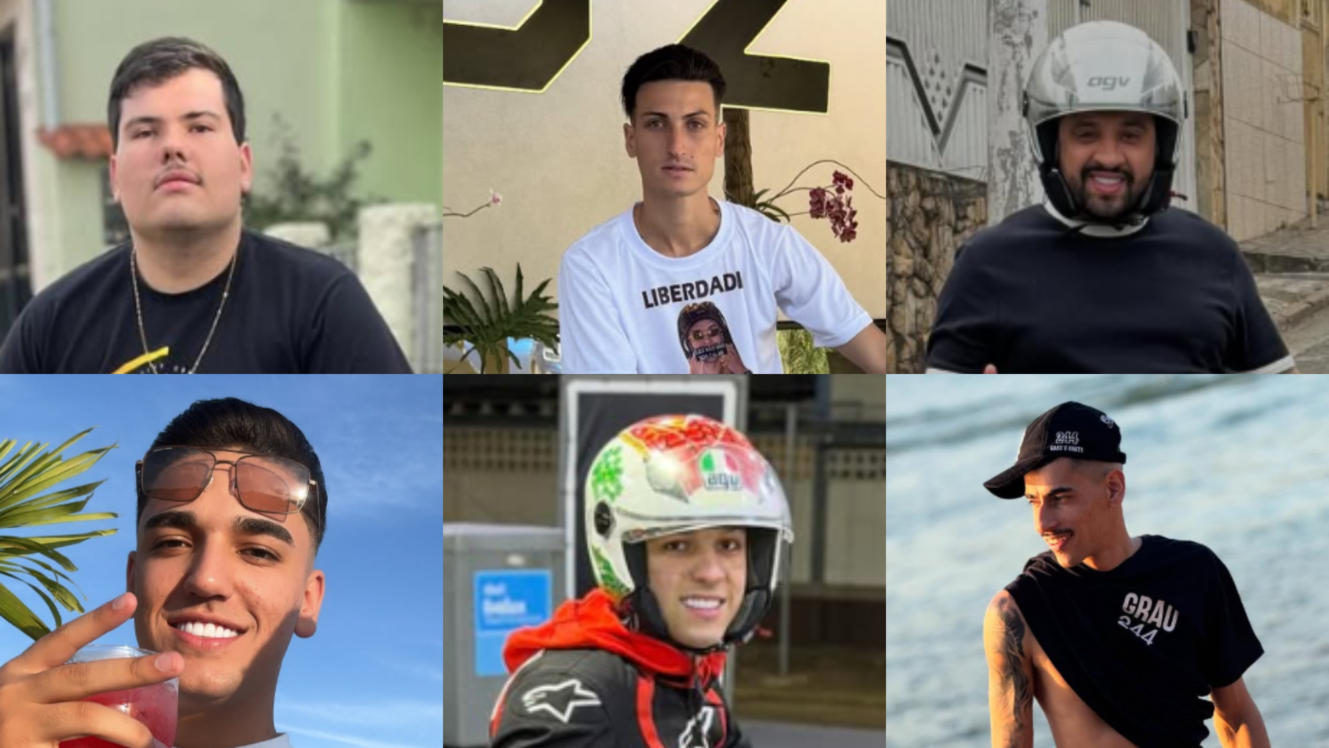 Influencers foram presos em operação contra rolezinhos • Montagem CNN/Reprodução