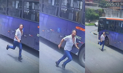 Guarda municipal é perseguido e esfaqueado por motorista de ônibus em MG