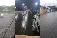 Sirenes são acionadas após fortes chuvas no Rio; veja imagens
