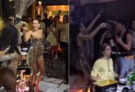 Dua Lipa participa de roda de samba ao lado de Shawn Mendes em SP; confira