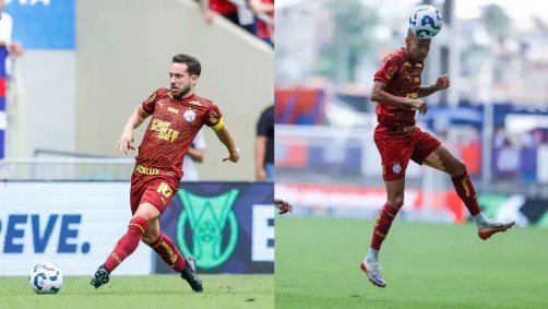 Everton Ribeiro e Ademir em ação pelo Bahia contra o Vasco
