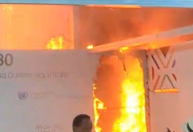 Após incêndio, ONU diz que local da COP agora é responsabilidade do Brasil