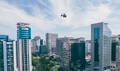 Helicóptero em São Paulo