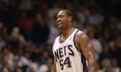 Rodney Rogers reacts to a call