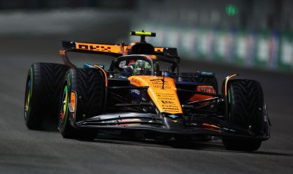 Lando Norris durante a qualificação para o Grande Prêmio de F1 de Las Vegas