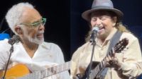 Gilberto Gil se emociona e vai às lágrimas com homenagem de Geraldo Azevedo