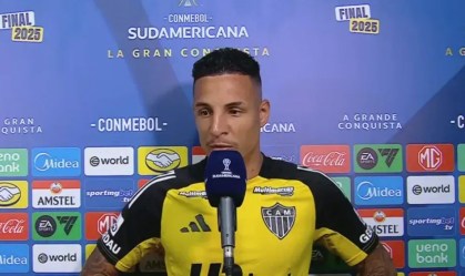 Guilherme Arana fala com a Imprensa antes a final