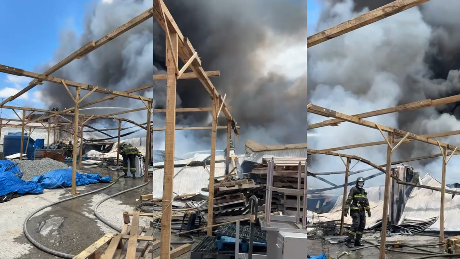 INCÊNDIO DEPÓSITO GUARULHOS