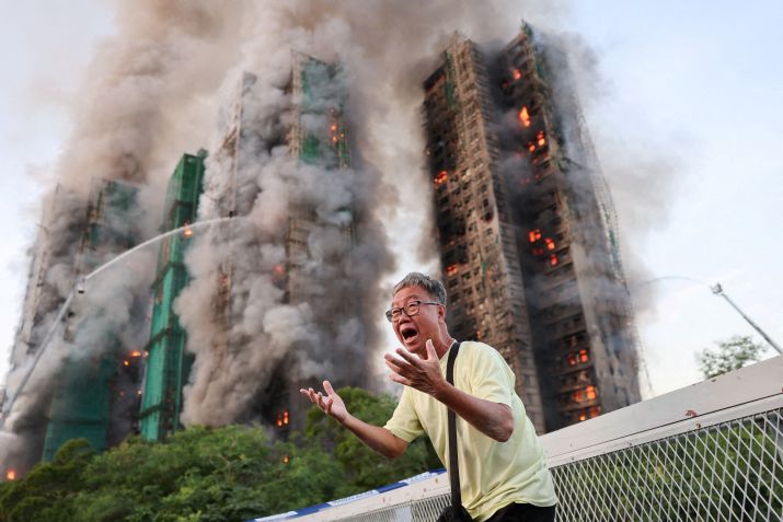 Incêndio em prédios de Hong Kong - 26/11/2025 • Tyrone Siu/Reuters