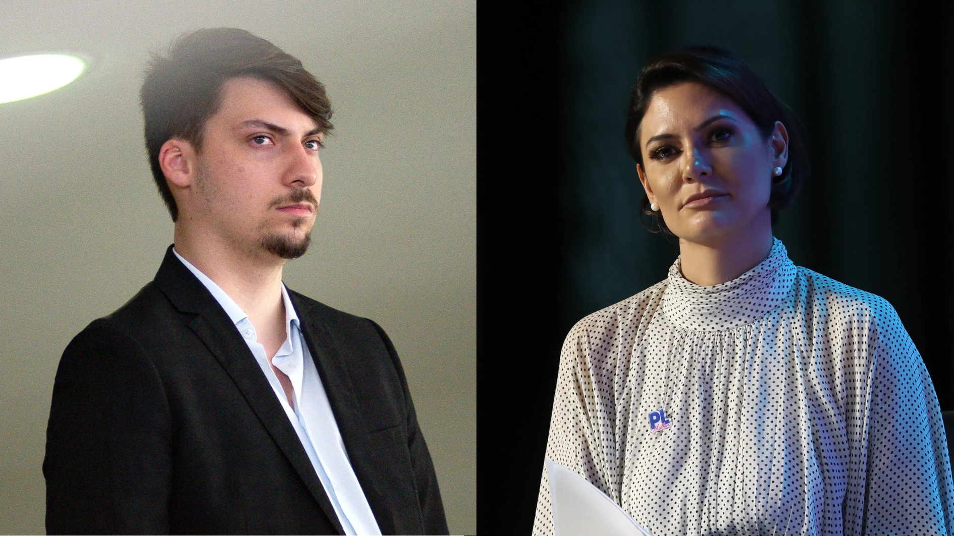 Jair Renan e Michelle Bolsonaro