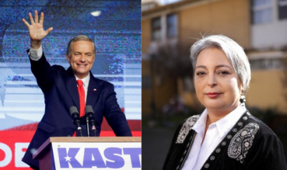 Pesquisa Atlas/Bloomberg: Kast tem 56,9% das intenções no Chile; Jara, 35%